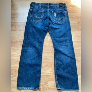 Mens Silver Jeans. Size 34 x 32